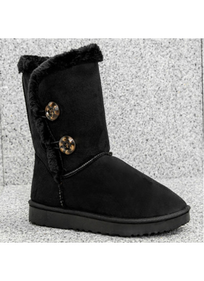 Czarne Winter Boots Furre