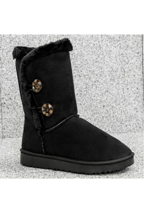 Czarne Winter Boots Furre