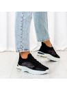 Czarne Sneakersy Joshie / Buty Sportowe