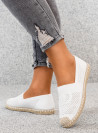 Białe Espadryle Balerinki Trish