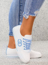 Biało-Niebieskie Trampki Buty Sportowe Angie