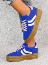 Niebieskie Sneakersy Buty Sportowe Agnes