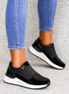 Czarne Sneakersy Buty Sportowe Zolda