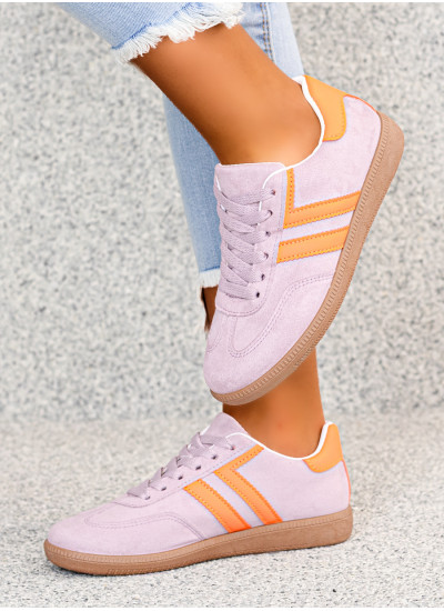 Fioletowe Sneakersy Buty Sportowe Alana