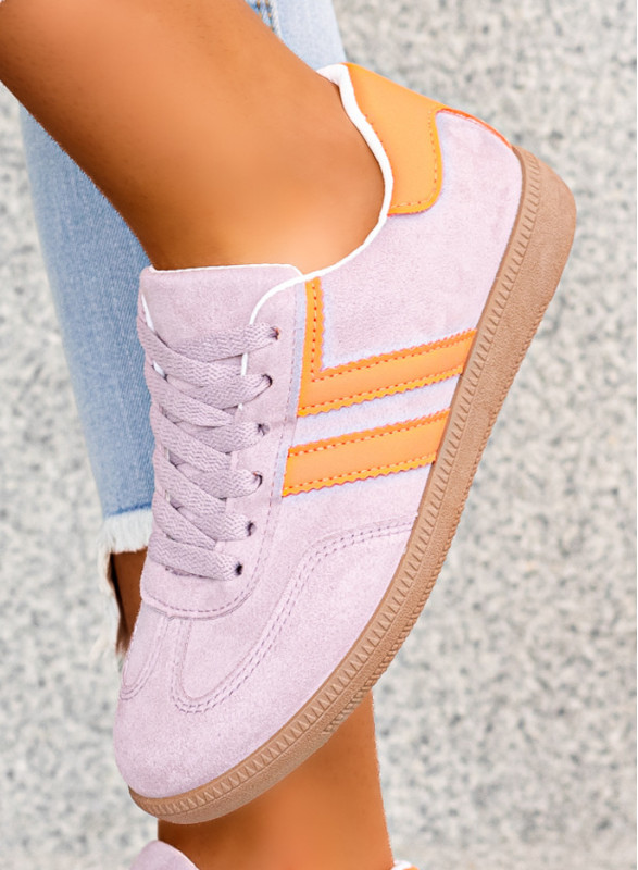 Fioletowe Sneakersy Buty Sportowe Alana