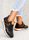 Czarne Sneakersy Buty Sportowe Rozalia